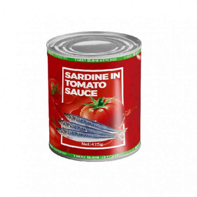 Canned sardine in tomato sauce