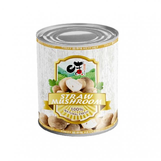 Canned straw mushroom